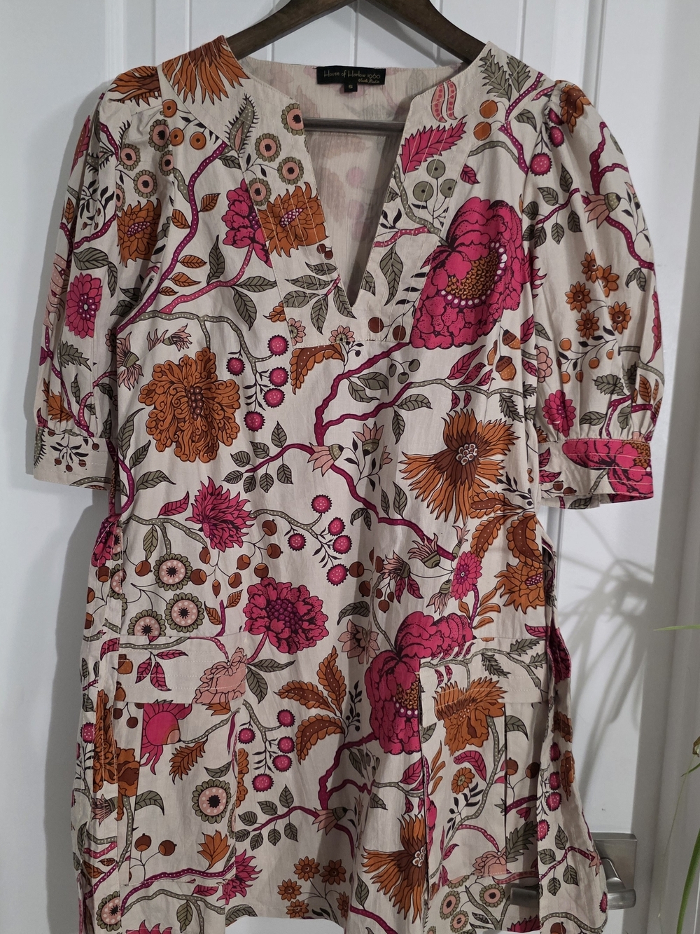 House of Harlow 1960 by Nicole Richie Floral Wrap Dress Size S Boho Tie Waist - Picture 4 of 9